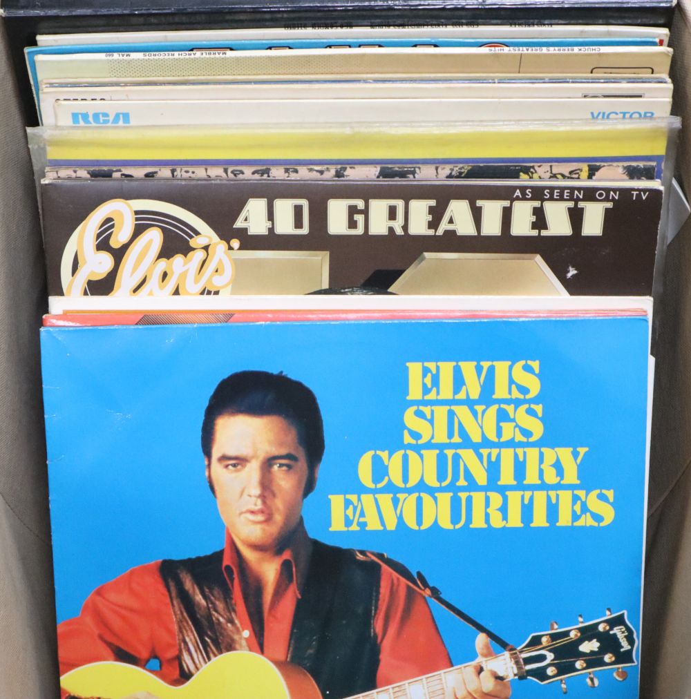 Nineteen assorted albums - mainly Elvis Presley